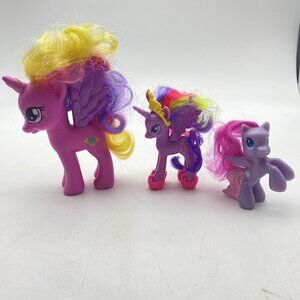 My Little Pony MLP Hasbro Lot of 3 Pegasus Winged 2008 2010 Princess Shoes‎